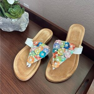 Floral Embellished Sandals